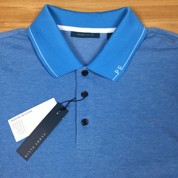 Perry Ellis Moisture Wicking Polo Large - Picture 2 of 8